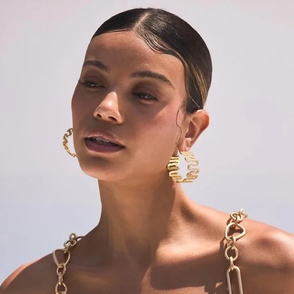 NWT CULT GAIA FAHIMA HOOP EARRINGS - Picture 10 of 10